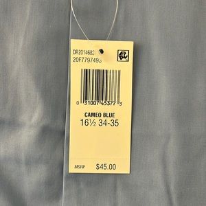 Van Heusen Regular Fit Wrinkle Free Men’s Dress Shirt size 16 1/2 34/35 L